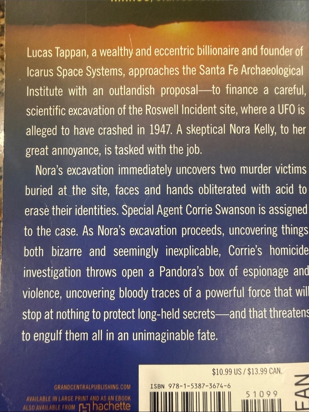 Diablo Mesa - Blue/Orange/Black Paperback Novel - Picture 2 of 6